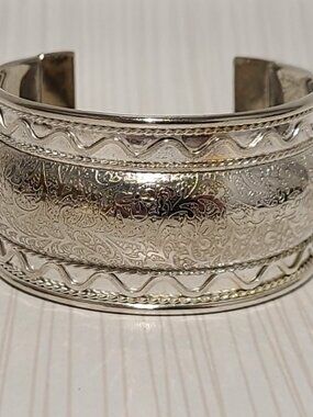 Silver Colour Authentic Indian Made Cuff Bracelet